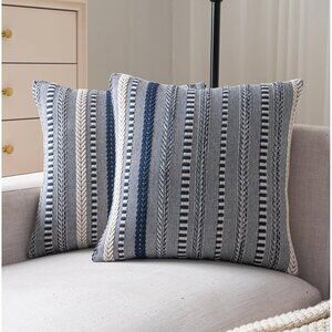 Brand New - Boho Throw Pillow Covers 18x18 Inch (2 covers) 18" x 18"